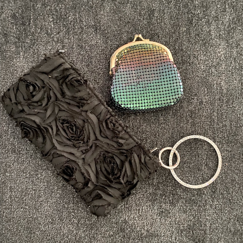 Wristlet evening bag and little bag
